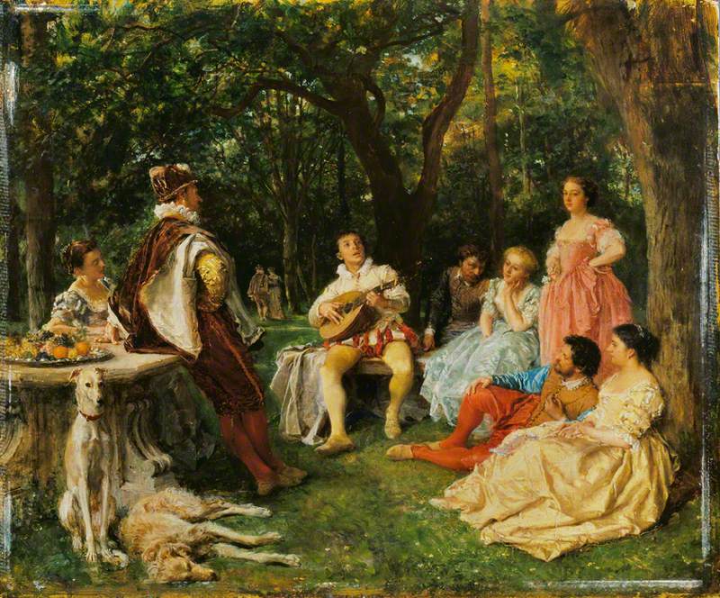 Meissonier, Jean Louis Ernest, 1815-1891; The Recital