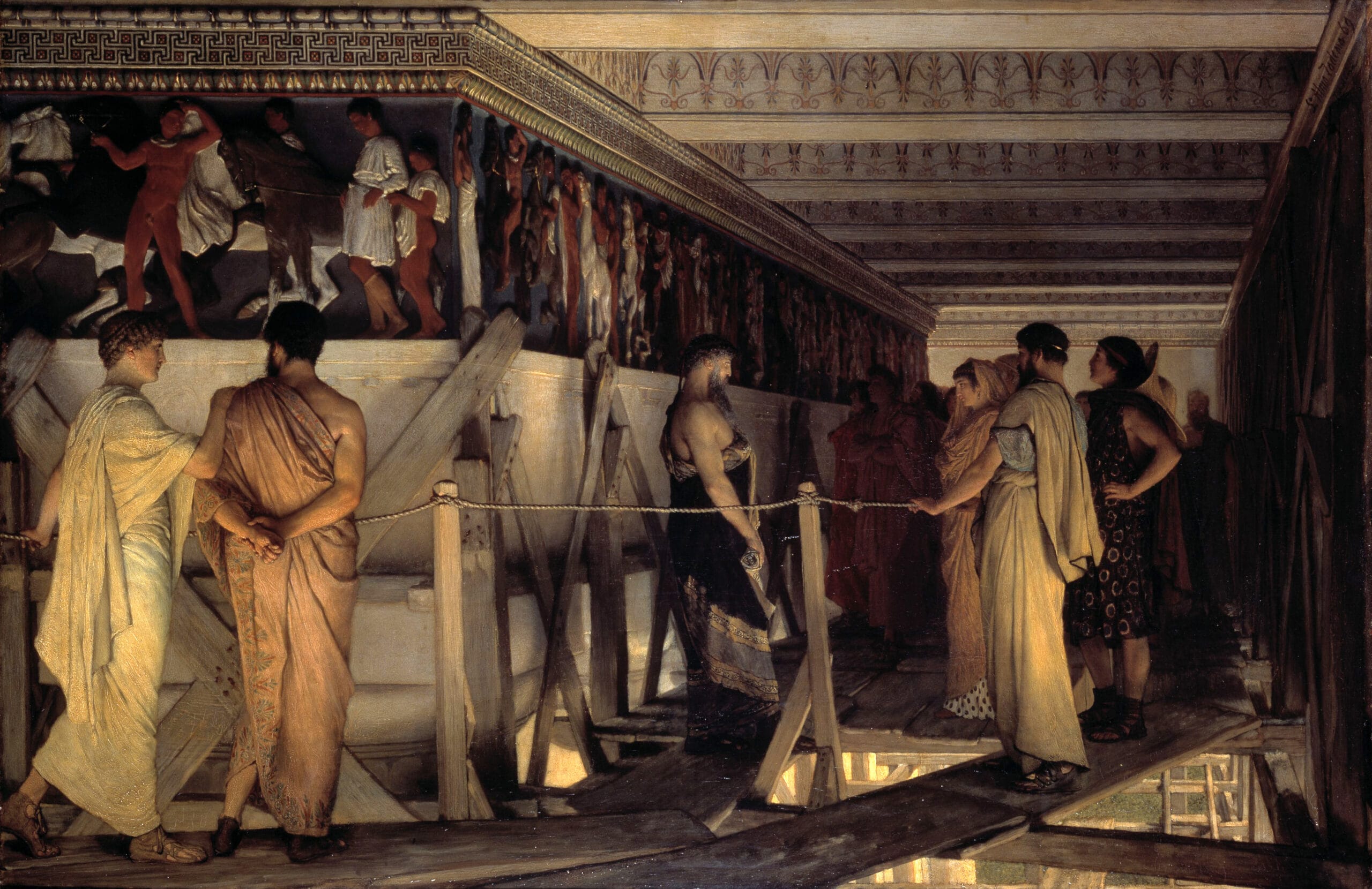 1868_Lawrence_Alma-Tadema_-_Phidias_Showing_the_Frieze_of_the_Parthenon_to_his_Friends