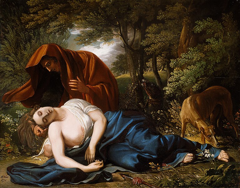 Benjamin_West_-_The_Death_of_Procris_-_1900.445_-_Art_Institute_of_Chicago