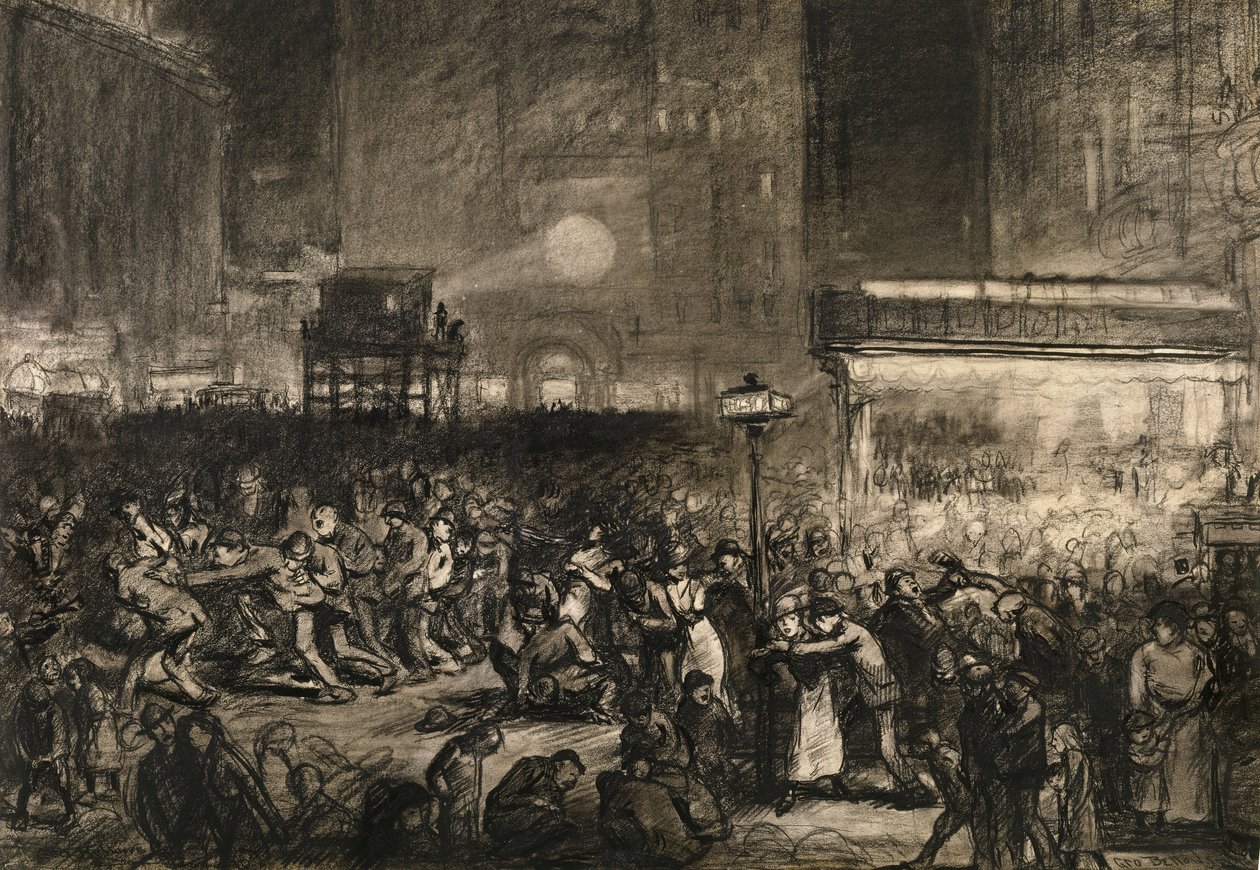 George_Wesley_Bellows_-_Election_Night_Times_Square_1906_-_(MeisterDrucke-1176142)