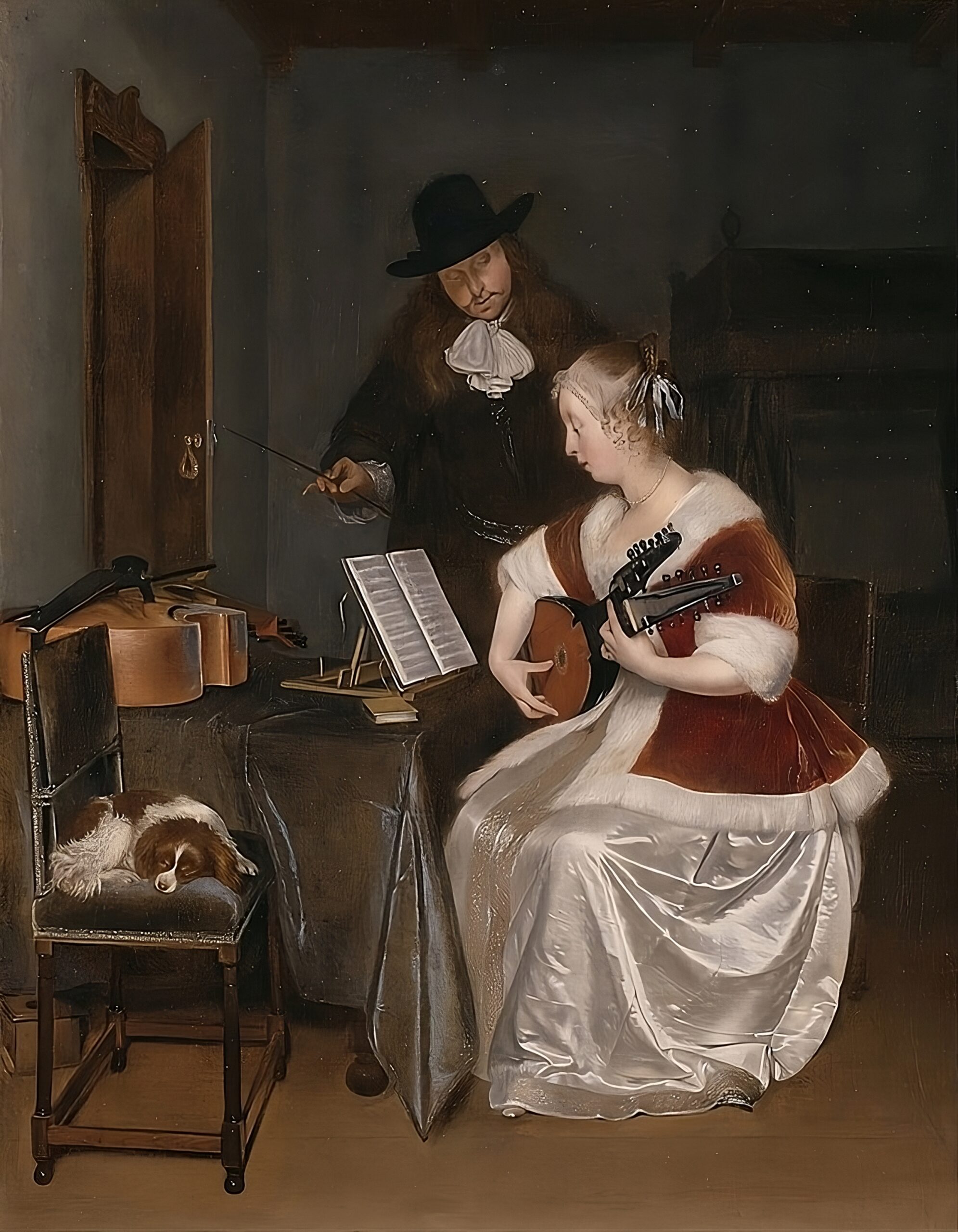 Géraerd_Ter_Borch_-_The_Music_Lesson_-_1891.1_-_Art_Institute_of_Chicago-transformed