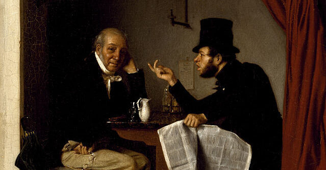 Richard_Caton_Woodville_-_Politics_in_an_Oyster_House_-_Walters_371994