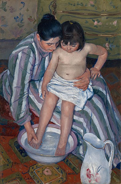 395px-Mary_Cassatt_-_The_Child's_Bath_-_1910.2_-_Art_Institute_of_Chicago
