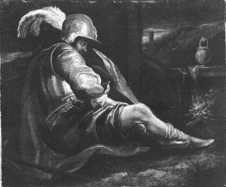 Salvator_Rosa_(Nachahmer)_-_Schlafender_Krieger_-_6483_-_Bavarian_State_Painting_Collections