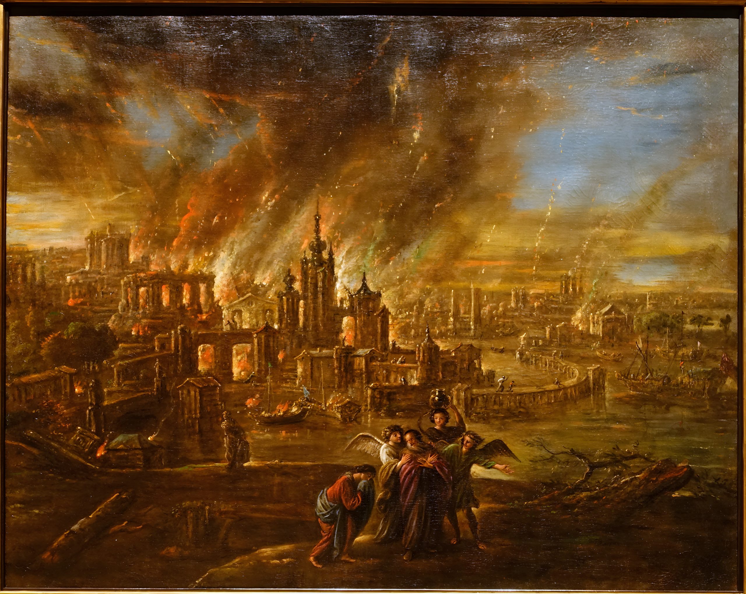 Sodom and Gomorrah afire