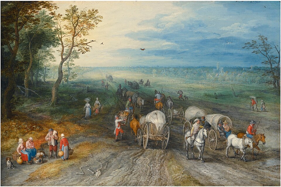 Jan_Brueghel_(I)_-_Panoramic_landscape_with_travellers_with_horses_carts_and_cattle