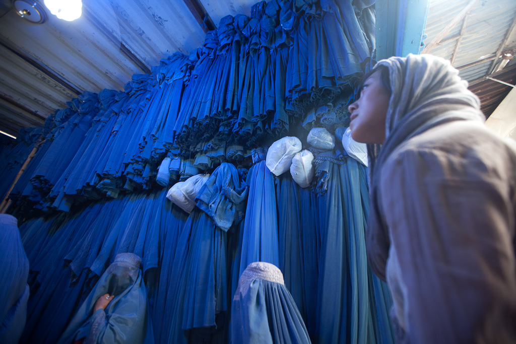 Burqa seller