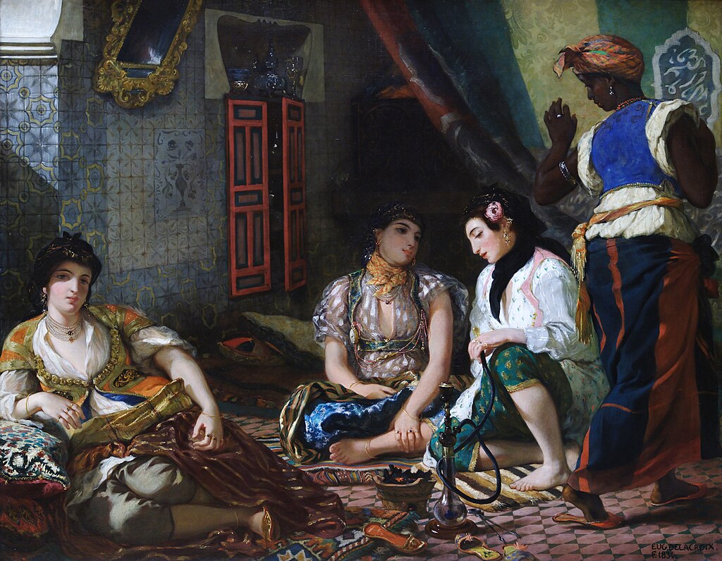 1024px-Femmes_d'Alger_dans_leur_appartement,_Eugène_Delacroix_-_Musée_du_Louvre_Peintures_INV_3824